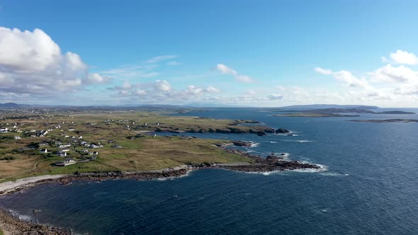 Aerial View of the Beautiful Coastline in Gweedore  County Donegal Ireland