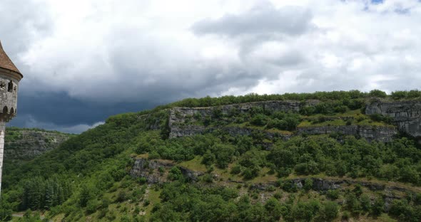 the medieval city Rocamadour, Lot department, Occitanie, France