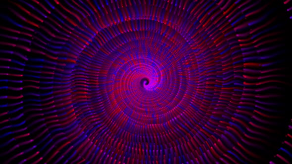 Abstract Spiral Colorful Moving Particles V52