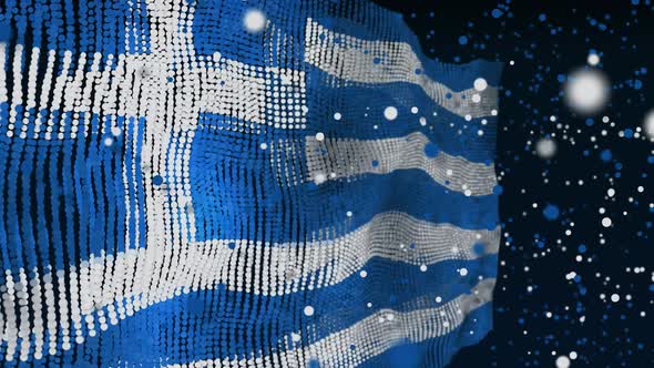 Greek Flag Particle Animation