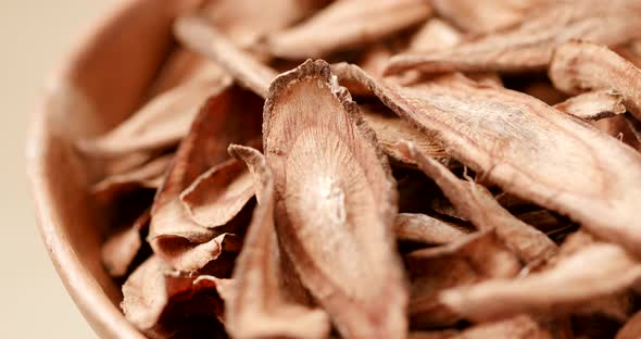 Dried heap of burdock 