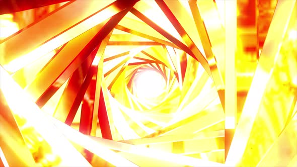 abstract Yellow Neon Triangle Vj Loop Tunnel Background