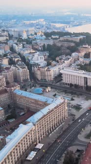 Kyiv Ukraine Aerial View of the City