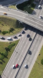 Cars on the Road Aerial View