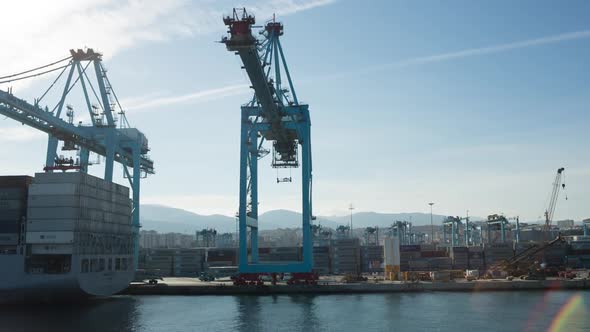 algeciras spain shipping harbour port industrial transportation cargo