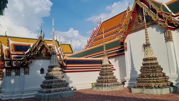 Wat Pho the Royal Temple in Capital City Bangkok Thailand