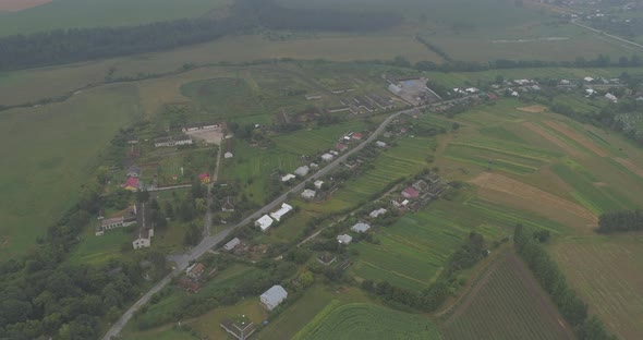 Aerial of a village