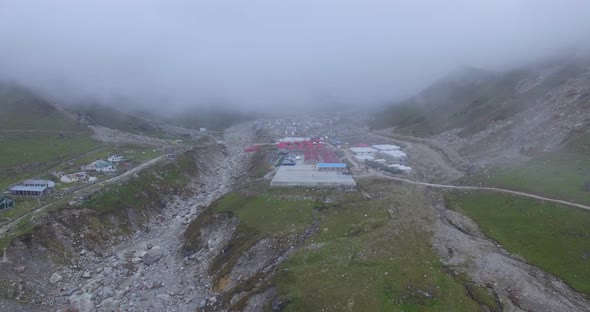 Kedarnath Dham Kedarpuri During Reconstruction Work in Uttarakhand