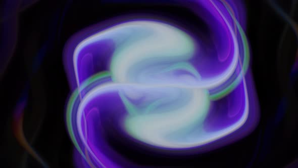 Abstract Blue Purple White Color Smooth Silky Liquid Motion Animated Background