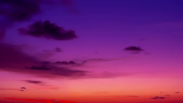 Cyberpunk color trend popular background. Timelapse nature Beautiful motion blur of Light Sunset