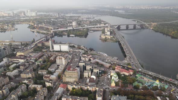 Kyiv - the Capital of Ukraine. Aerial View. Kiev