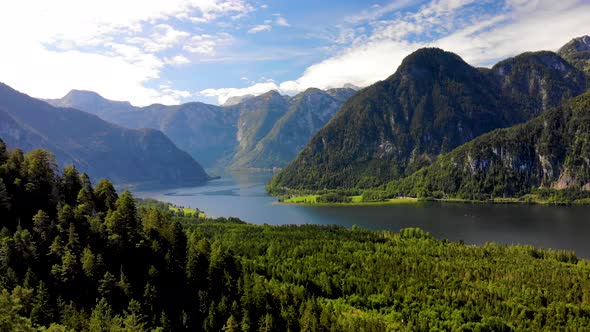 Drone Video of the Hallstättersee in Upper Austria