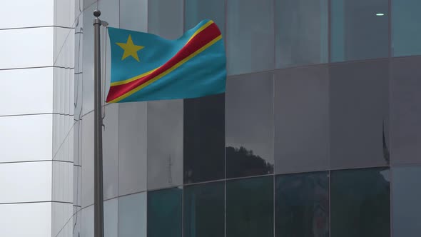 Democratic Republic Of The Congo  Flag  Background 4K