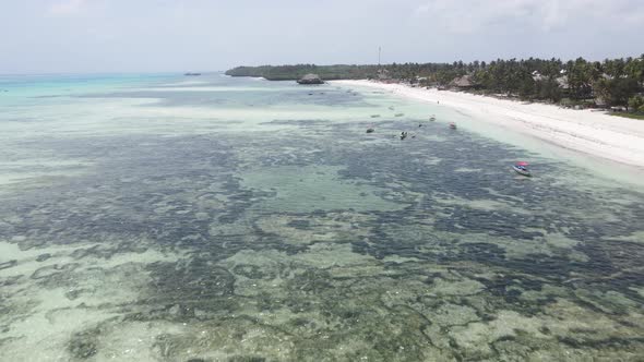 Zanzibar Tanzania  Aerial View of the Indian Ocean