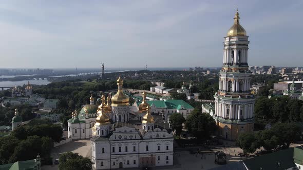 Kyiv. Ukraine: Aerial View of Kyiv Pechersk Lavra.