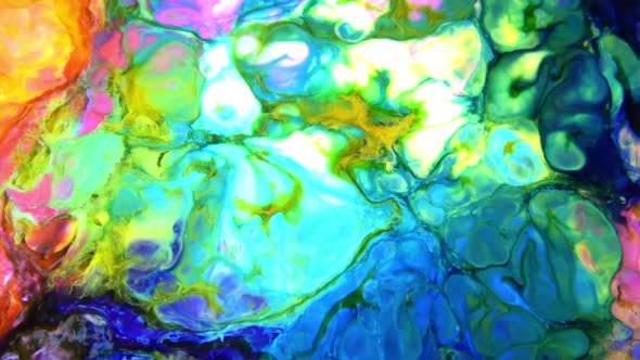 Multicolor Liquid Paint Surface  alt