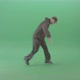 Break Dancer B Boy Making Freeze Hip Hop Elements Over Green Screen 4 K Video Footage - VideoHive Item for Sale