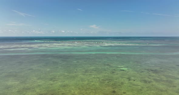 Aerial waters of the Florida Keys