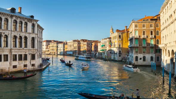 Gondolas on Grand Canal