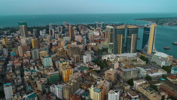 Aerial view of Dar es Salaam city