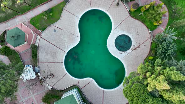 Swimming pool in winter