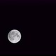 Full Moon Over Dark Black Sky at Night - VideoHive Item for Sale