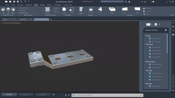 Metallic Model Object of Industrial Technical Component alt