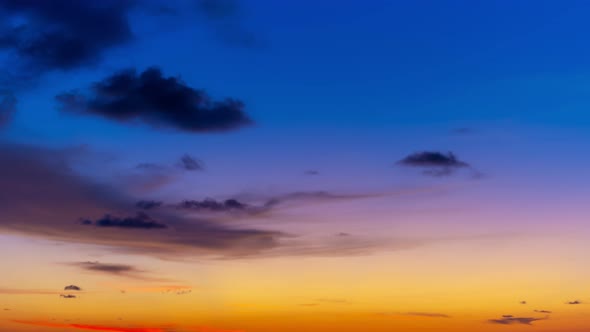 Beautiful 4K Time lapse of Majestic sunrise or sunset sky landscape Amazing light of nature cloudsca