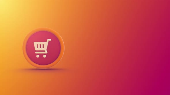 E-Commerce Rotating Coin Looping Background 4K