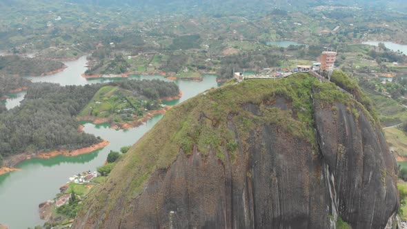 Rock of Guatape, also called La Piedra or El Peñol located in the town and municipality of Guatape,