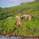 Beach at Seychelles aerial top view - VideoHive Item for Sale