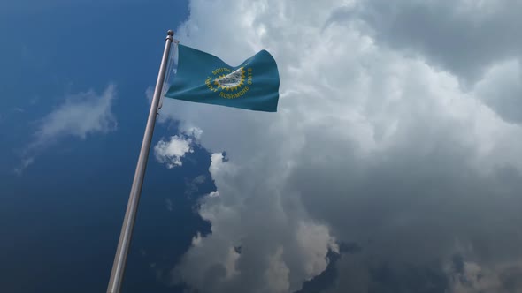 South Dakota State Flag Waving 2K