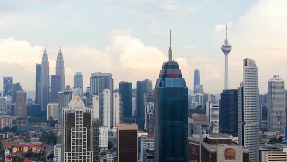 Kuala Lumpur Cityscape Noon Timelapse Skyscrapers Panorama alt