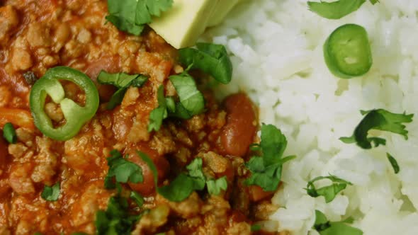 Chili Con Carne with Long Rice