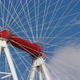 Amusement Ride Ferris Wheel on Blue Sky Background - VideoHive Item for Sale
