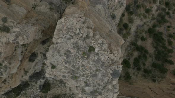 Aerial view of Grand Canyon's limestone