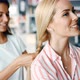 Portrait of Beautiful Young Woman Getting Haircut - VideoHive Item for Sale