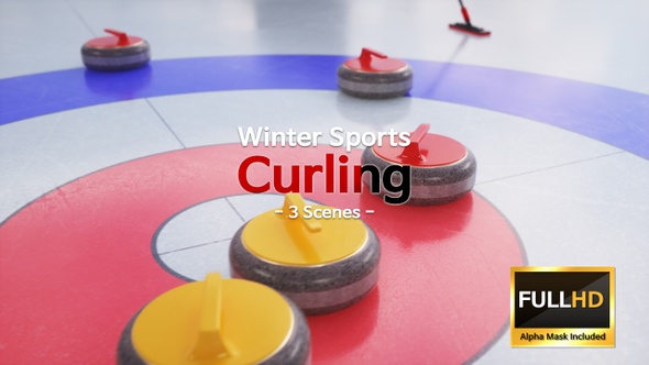 Winter Sports Curling (3 Scenes)
