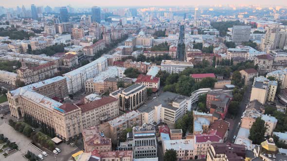 Kyiv, Ukraine Aerial View of the City. Kiev