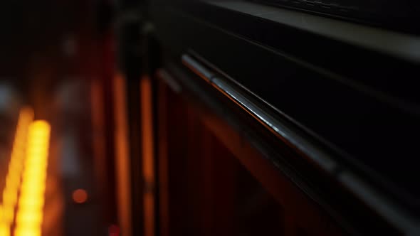 Futuristic Motion Background or Cyber Surface with Metal and Lights alt