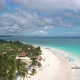 Aerial Panoramic View of a Tropical Beach in Tulum - VideoHive Item for Sale