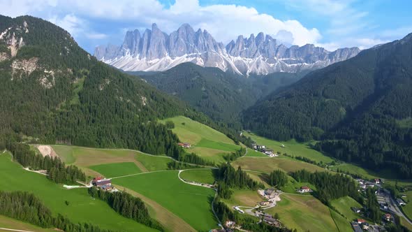 Funes Valley With Clouds