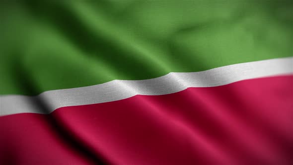 Tatarstan Flag Textured Waving Close Up Background HD