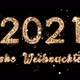 New Year Composition with Congratulations for 2021 and Merry Christmas in German. The Numbers Come - VideoHive Item for Sale