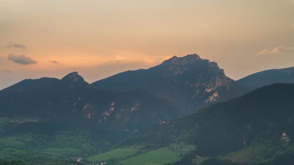 Evening Colors in Mountains 