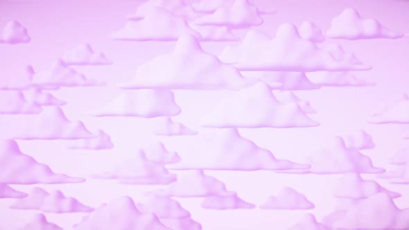 Cartoon 3d Pink Clouds alt