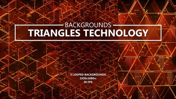 Triangles Digital Data Technology Backgrounds