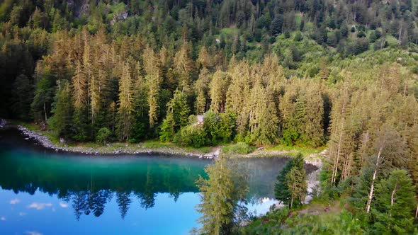 Beautiful Summer Landscape on the Lake Ödsee in the Mountains in Upper Austria Salzkammergut