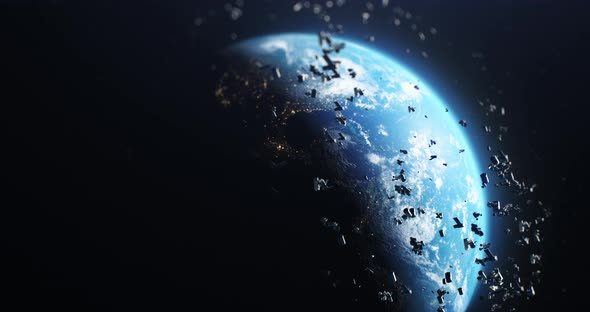 Space Debris Around Planet Earth