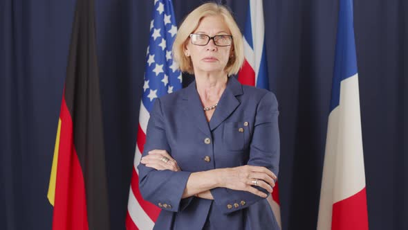 Portrait of Caucasian Female Political Leader